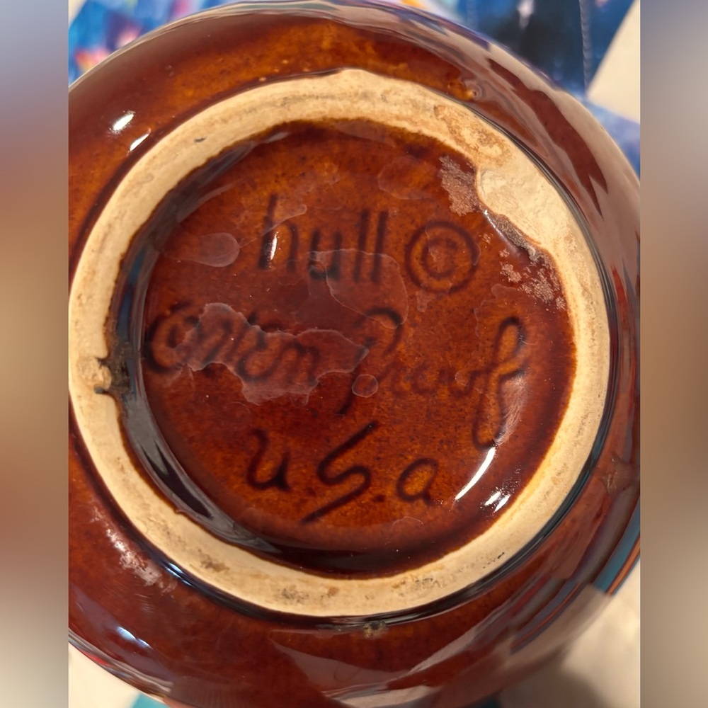 🚨 Vintage Hull Pottery Teapot with Lid - Picture 6 of 6